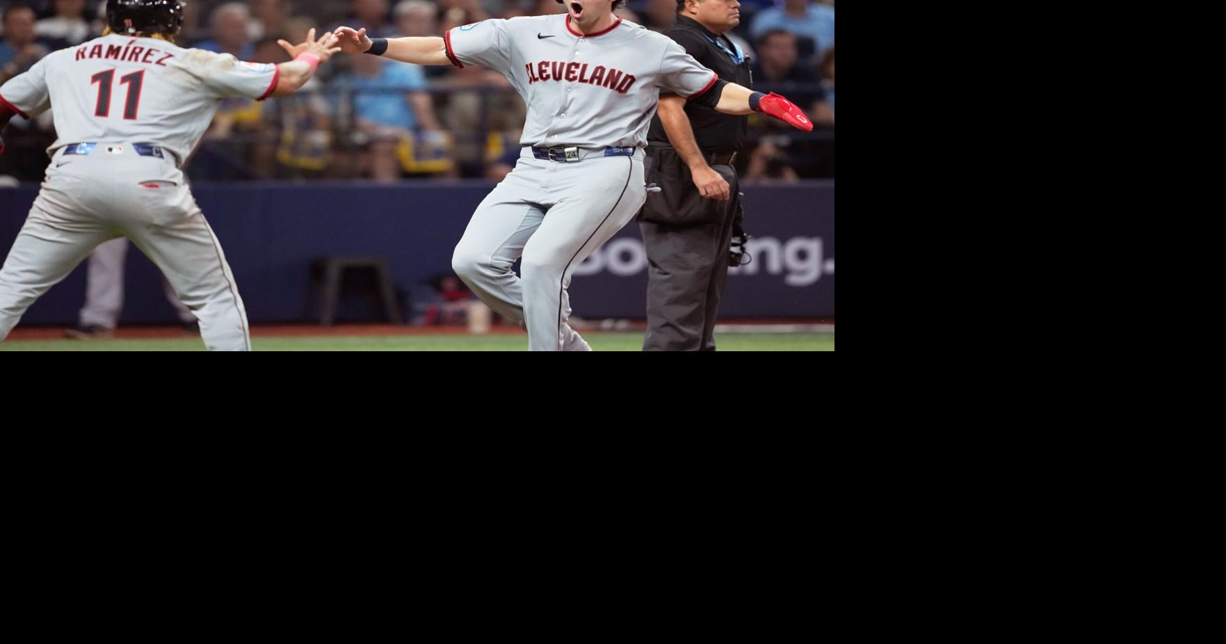 DeLauter, Ramírez lead Guardians to win over Rays in Game 1 of ALCS ...