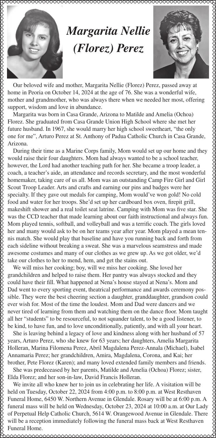 Margarita Nellie (Florez) Perez Obituaries