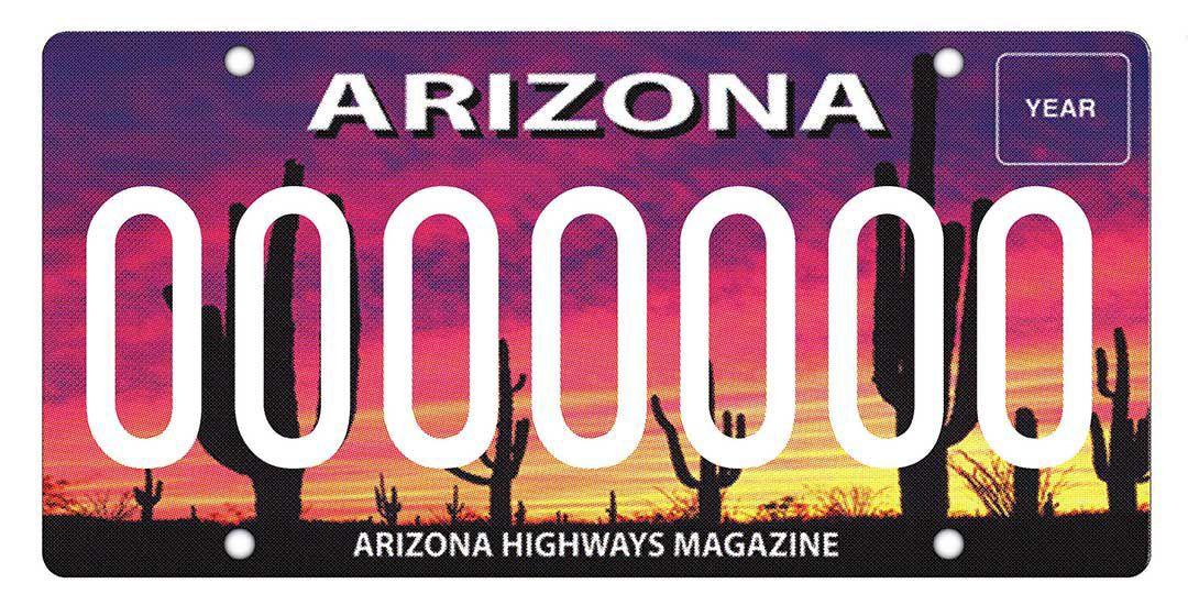 Scenic License Plate Helps Promote Fund Arizona Highways Magazine