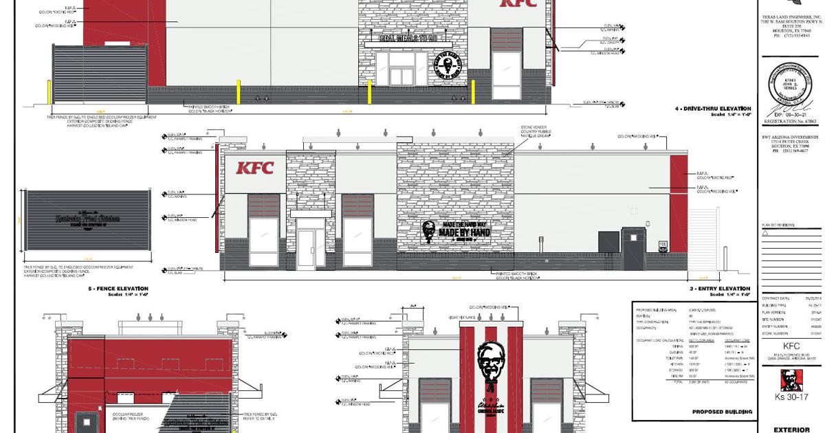 Kfc Plan Casa Grande KFC being rebuilt to accommodate bigger drive-thru | Casa ...