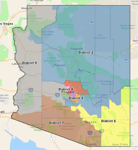 Pinal County could be carved up to create competitive congressional ...