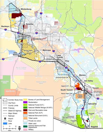 Proposed I 11 Freeway Could Run Through Pinal Pinalcentral Com