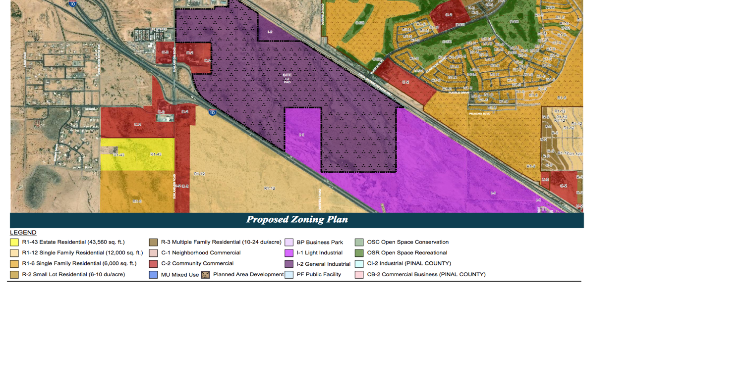 Eloy continues rezoning for large business park Business