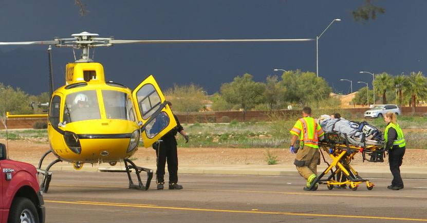 Elderly Woman Airlifted Out Of Cg After Car Wreck Area