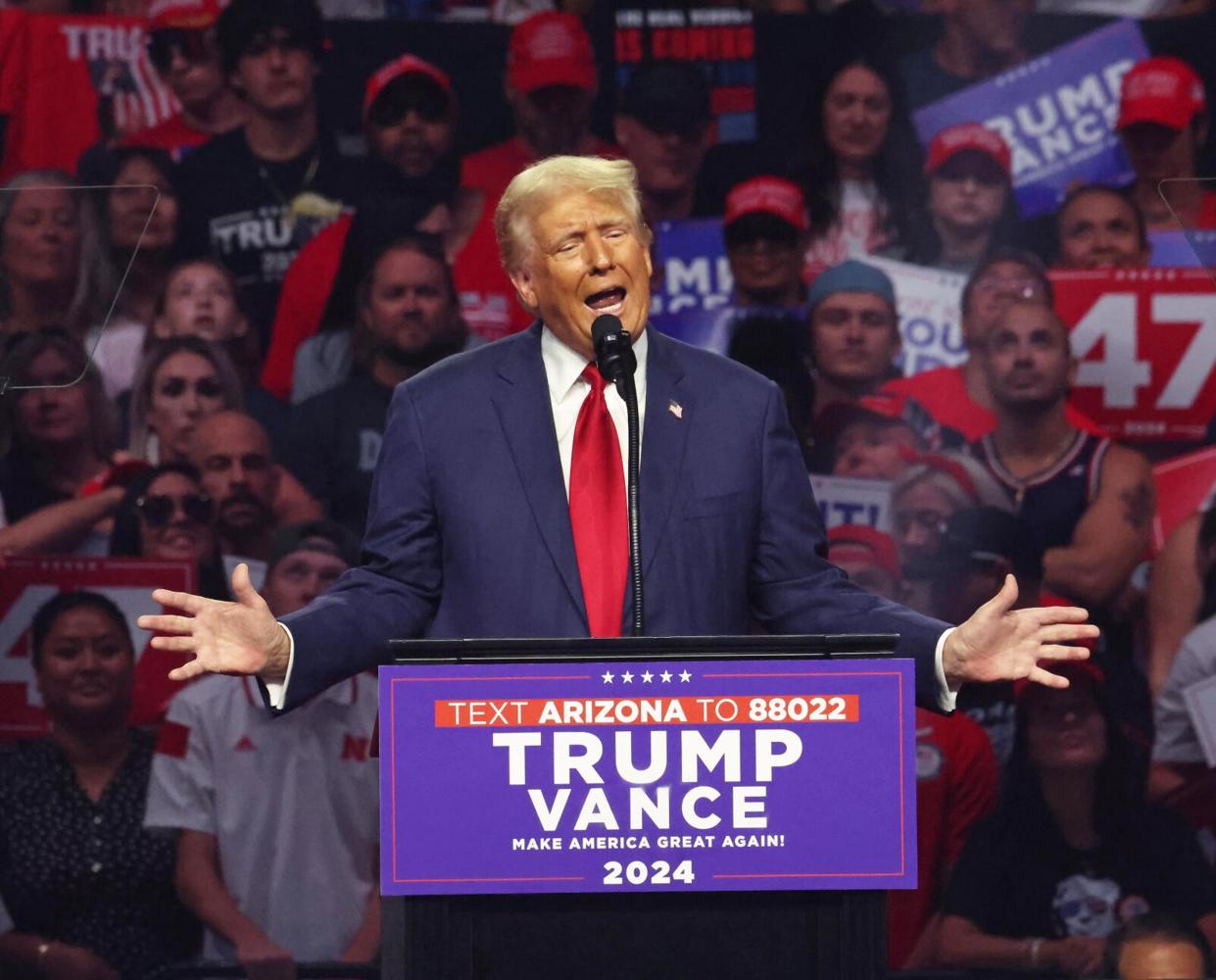 Trump rallies MAGA faithful in Arizona, touting new endorsement by RFK ...