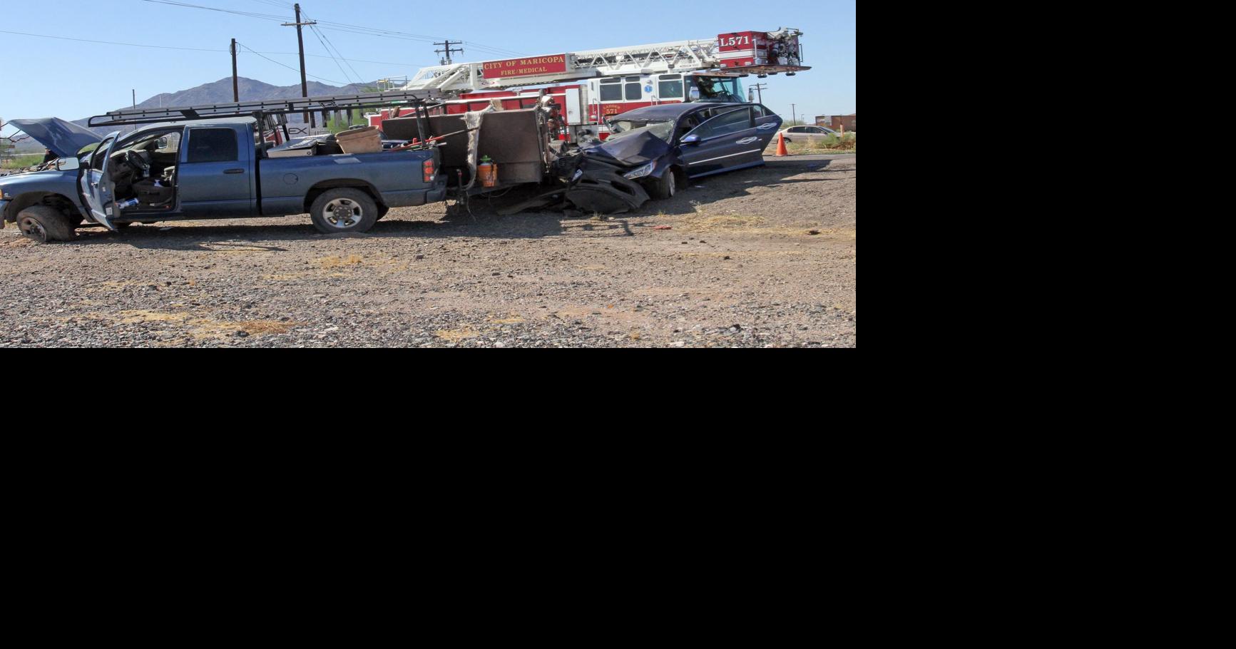 Twovehicle crash in Maricopa sends one to Valley hospital News