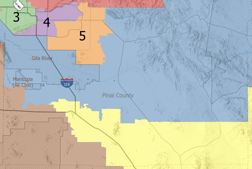 Pinal County congressional district map