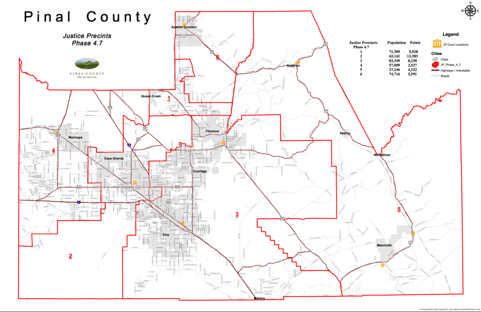 Justice of the peace precinct map pinalcentral com