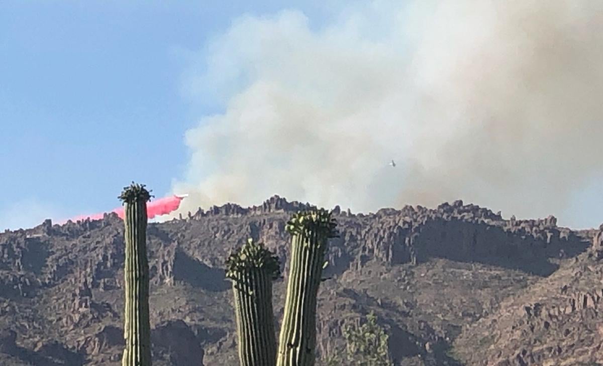 Wildfire in Superstition Mountains grows closer to Pinal community