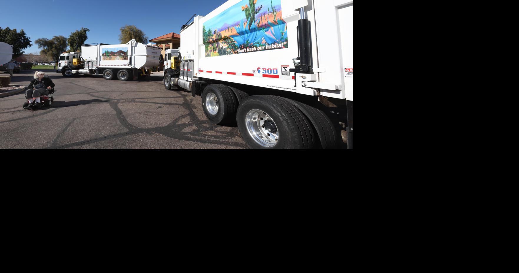 CG garbage trucks delivering art to the community | Casa Grande Area ...