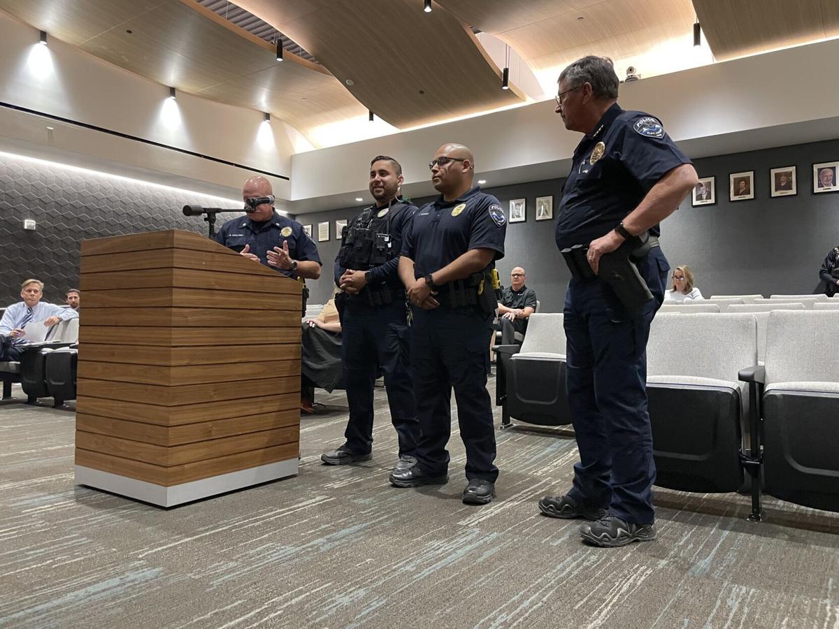 Chief Vasquez 2 new officers to Eloy PD News