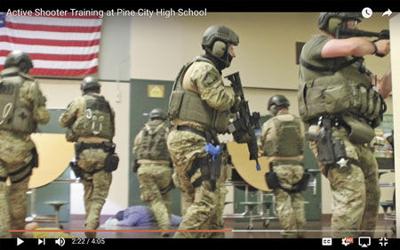 Find out more about Pine City schools’ active shooter training exercise