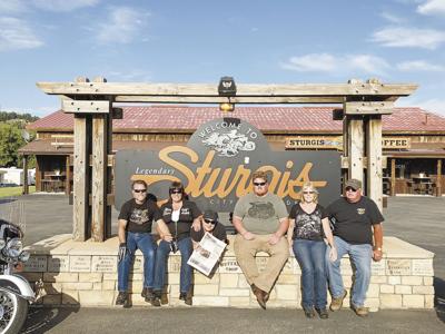 Enjoying the good times together in Sturgis