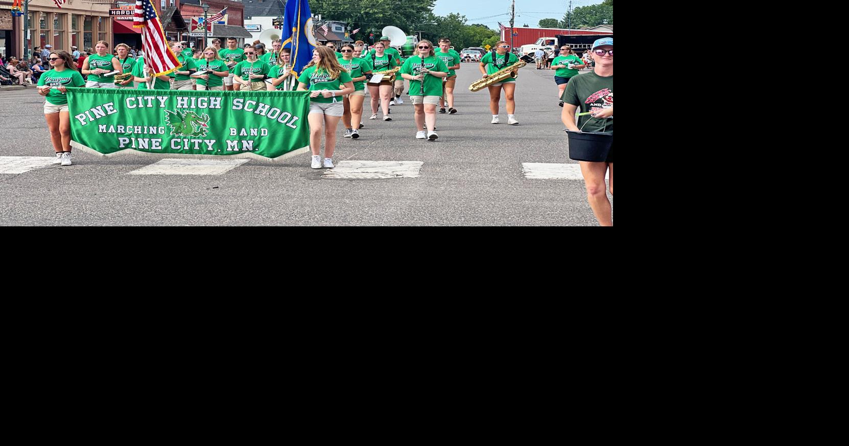 It was sunny skies for the parade in Pine City on Saturday ...