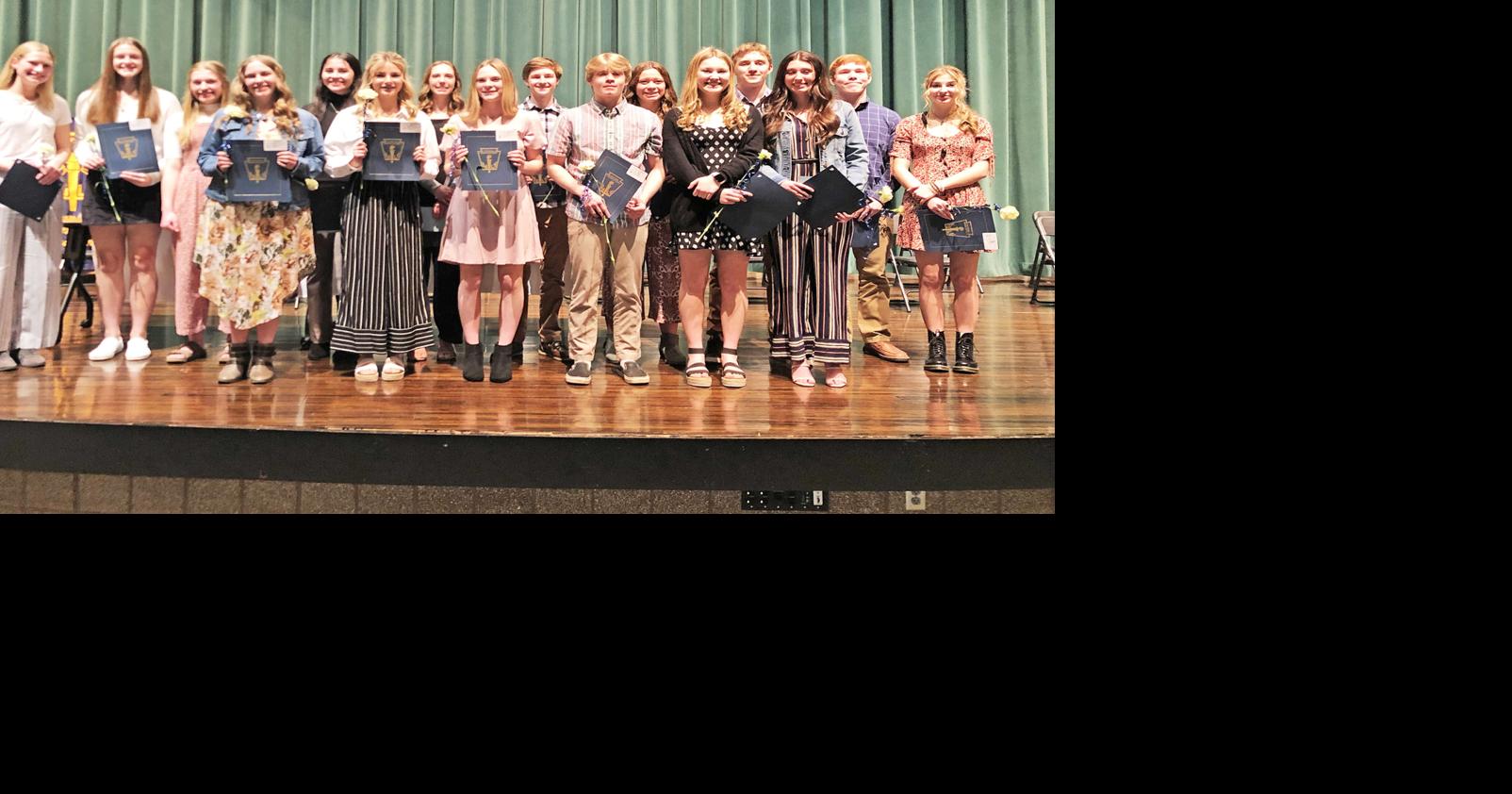 Pine City High School recently held its annual National Honor Society