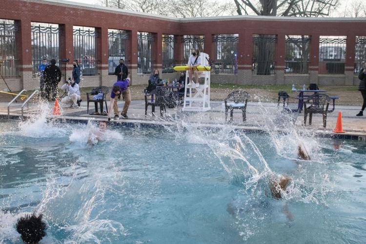 Students dive into an icy tradition at ECU’s 25th annual Polar Bear
