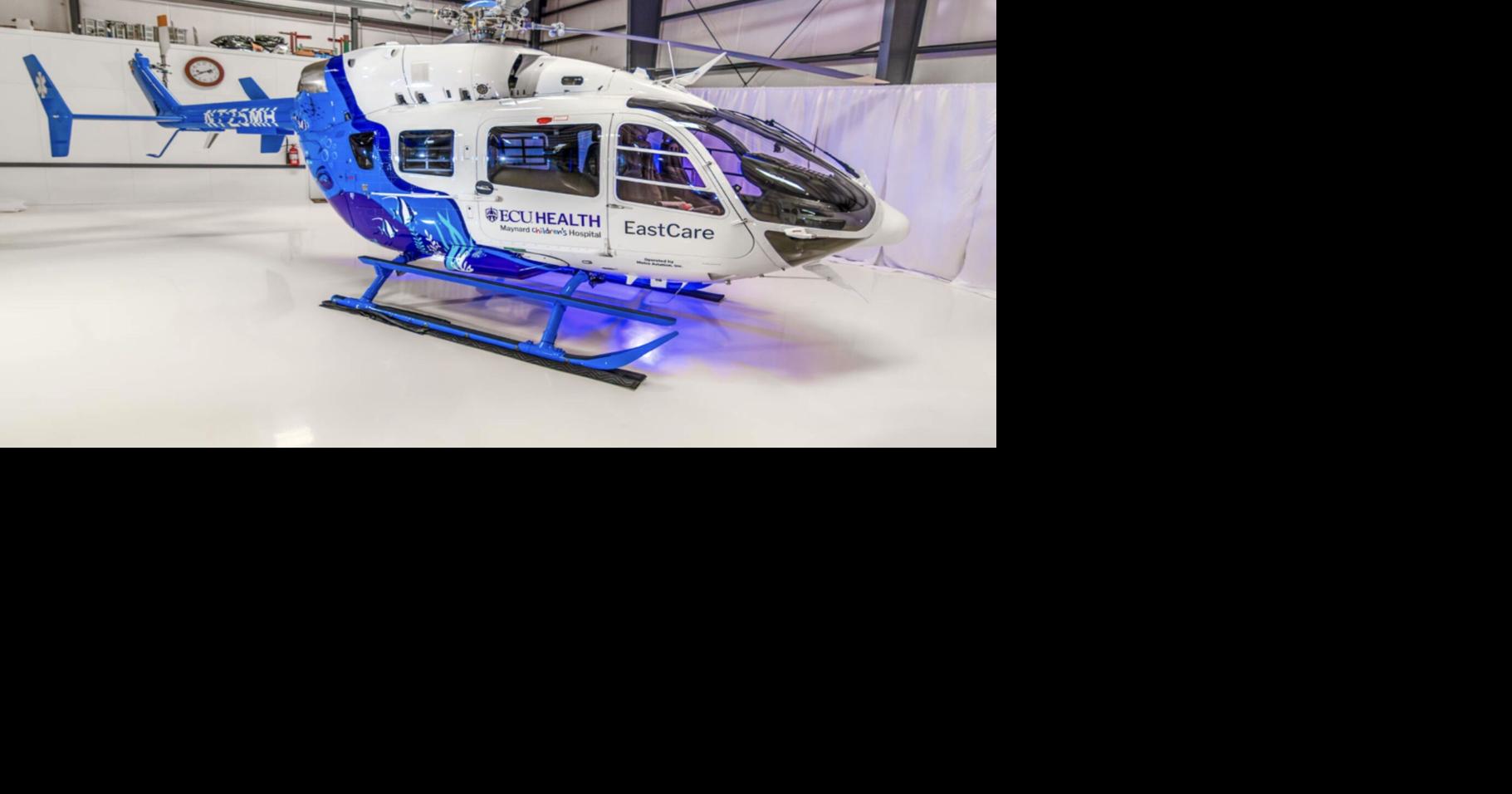 New helicopter launched for ECU Health Medical Center