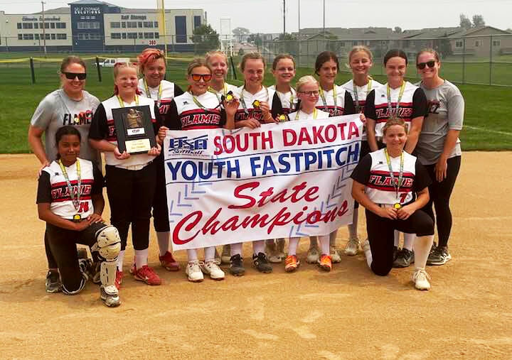 Vermillion 12U Flamez Softball Clinch Class C State Championship ...