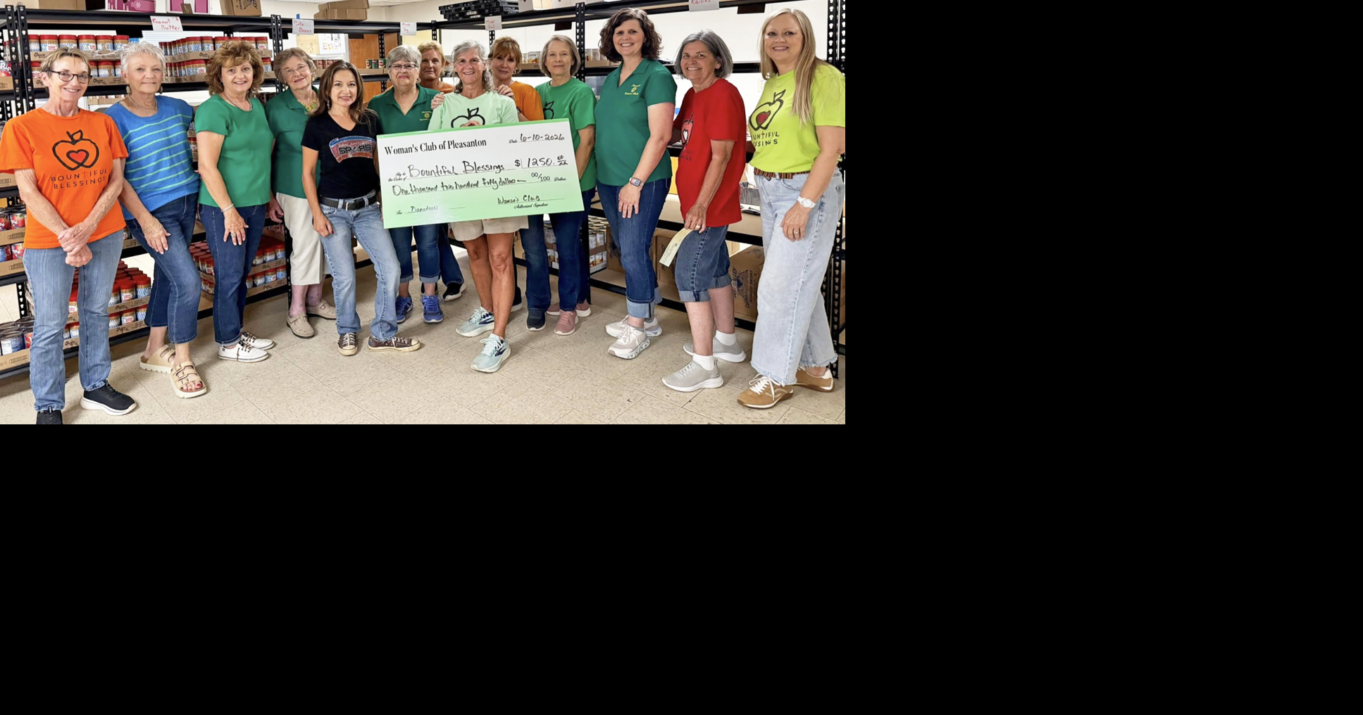 Woman's Club presents donations