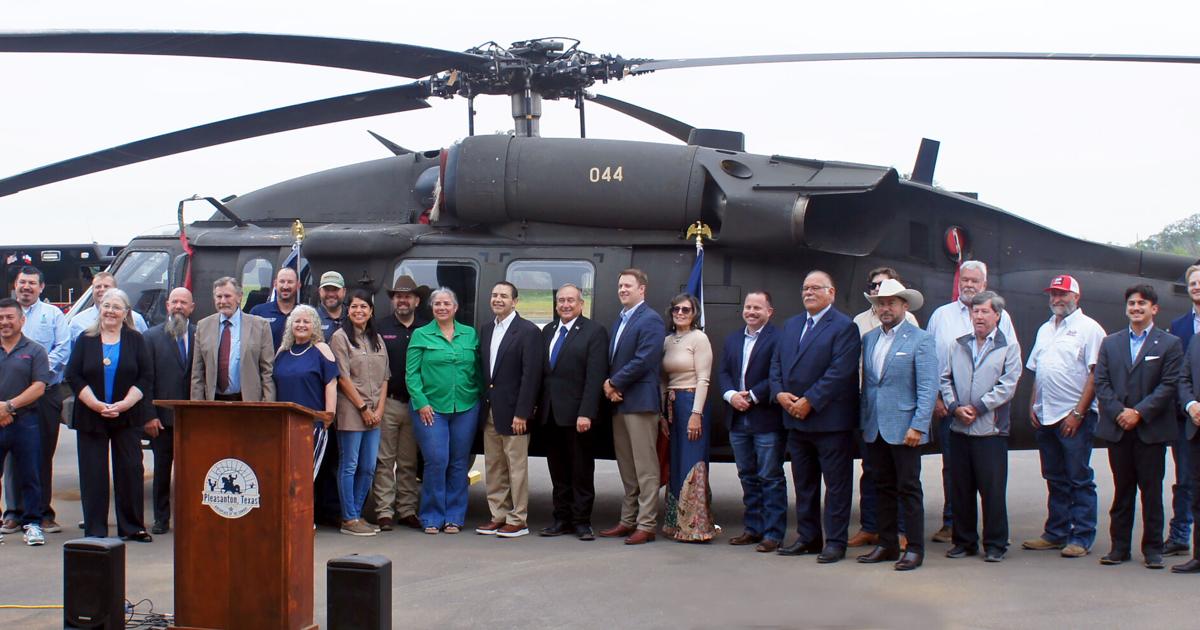 Ribbon cutting at Pleasanton Municipal Airport