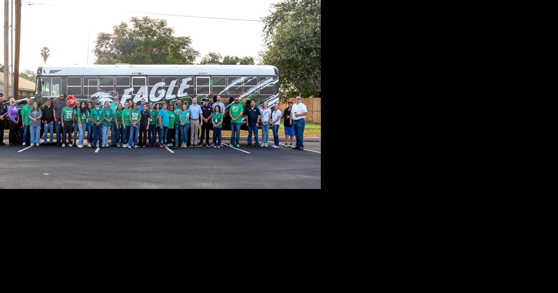 Eagle Pride on Wheels: Pleasanton ISD unveils new wrapped bus