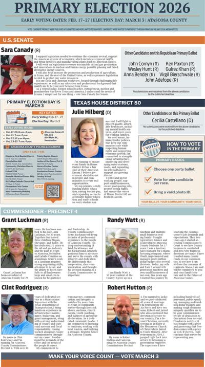 2026 Primary Election Guide | News | pleasantonexpress.com