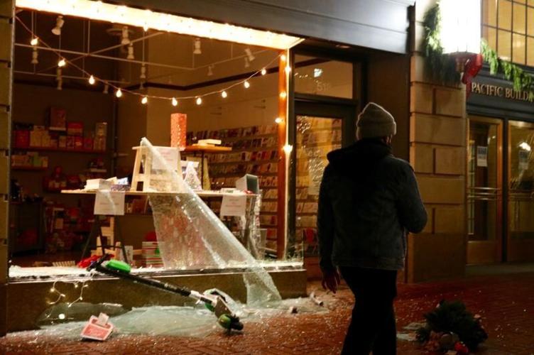 Portland rings in new year with shattered glass, riot