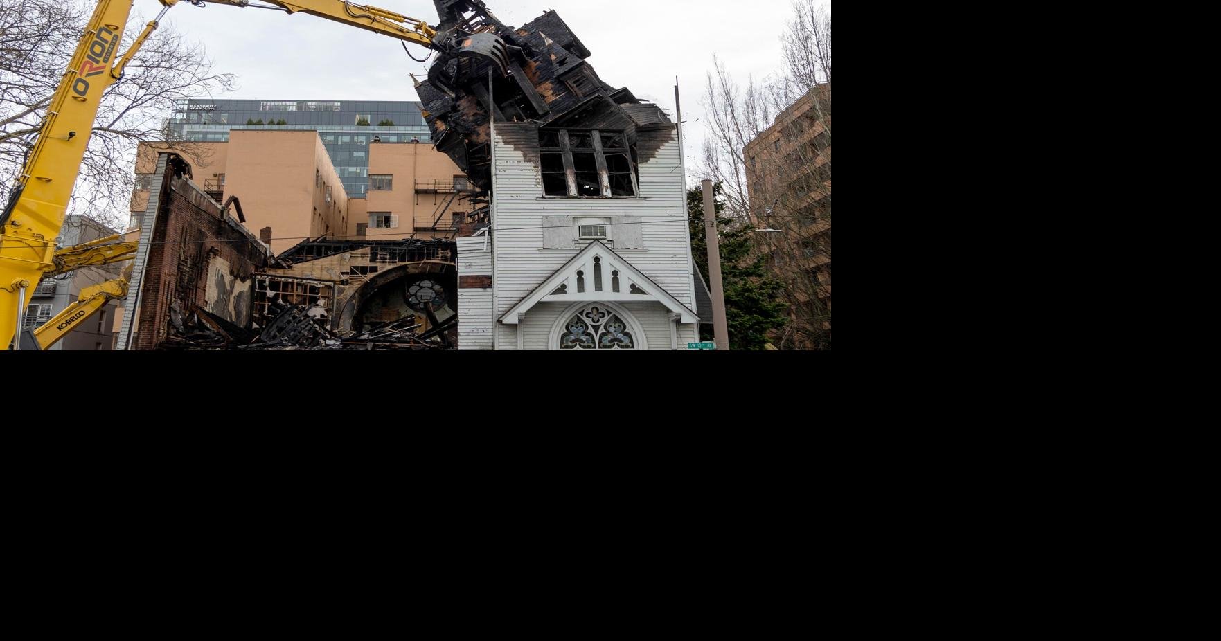 Portlanders gather to watch demolition of burnt-out Korean church | News |  