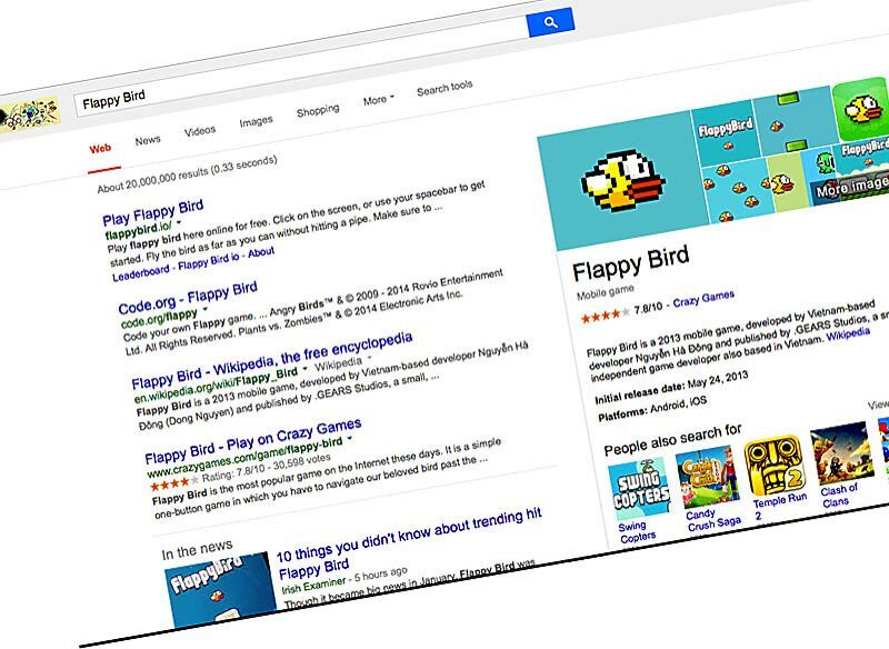 Flappy Bird Is Most Searched-for Game, According to Google