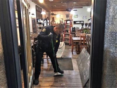 Bison Coffeehouse vandalized before Coffee With a Cop event (copy)