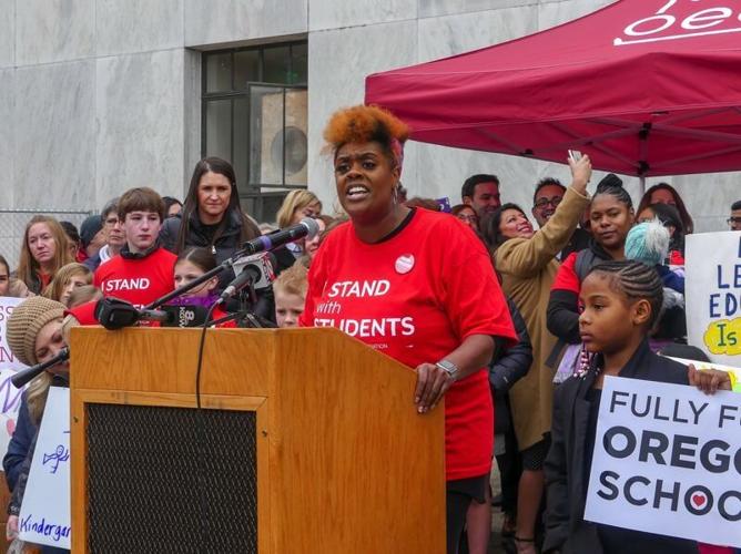 Teachers, students rally in Salem for increased school funding