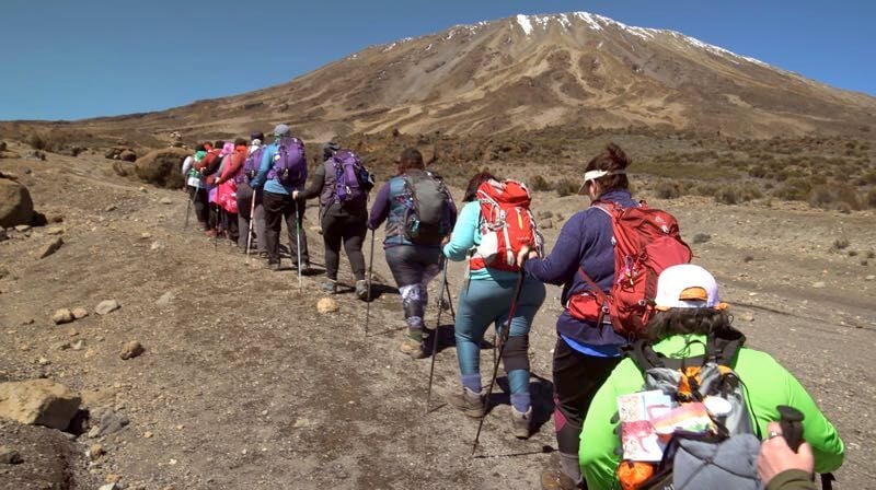 Bonnie Crawford, 'Curvy Kili Crew' tackle Mount Kilimanjaro