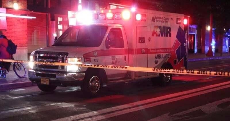 amr ambulance at night