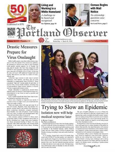 Coronavirus temporarily halts Portland Observer newspaper