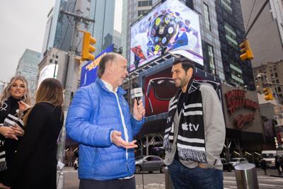 Diego Valeri Times Square promotes MLS Season Pass.