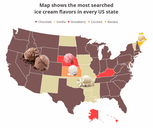 The Most Popular Ice Cream Flavors In Every State
