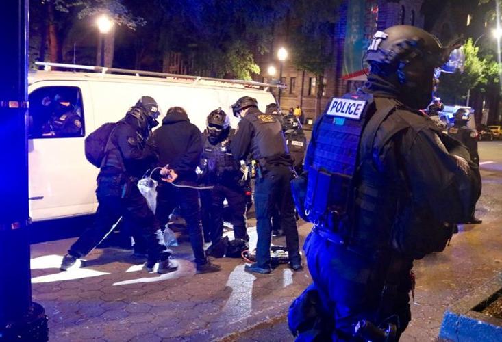 Arrests, broken glass as Portland cops declare May Day riot