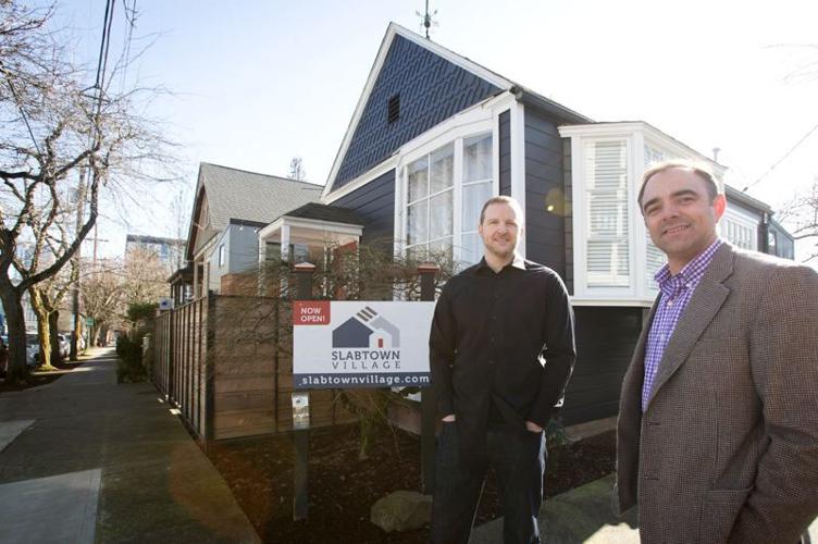A tiny house hotel with a twist