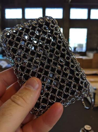 Stainless Steel Scrubber Chainmail Cast Iron Scrubber Cast -  Denmark