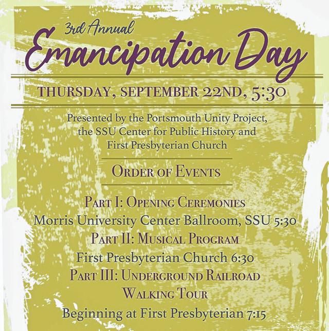Portsmouth to Celebrate Emancipation Day on September 22 Topstories