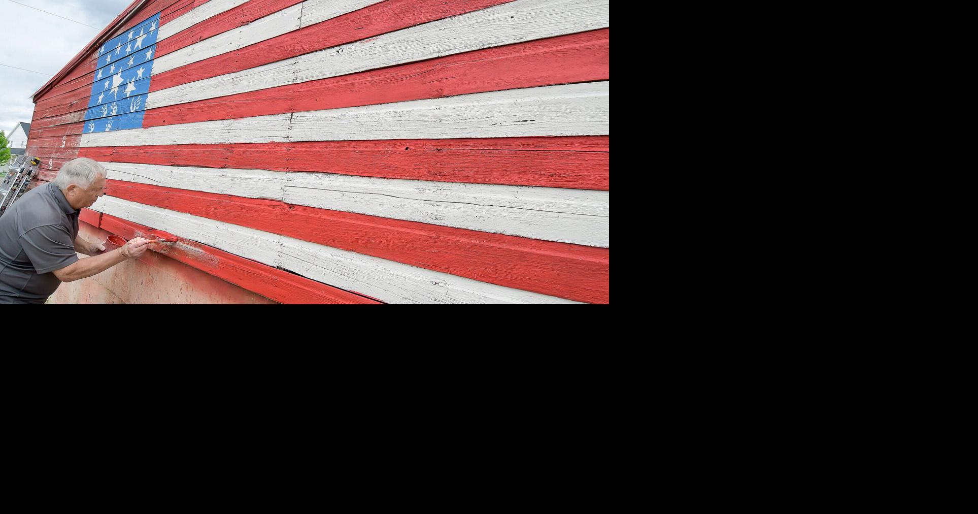Northern Utah man leads family on mission to paint American flags on 50 barns