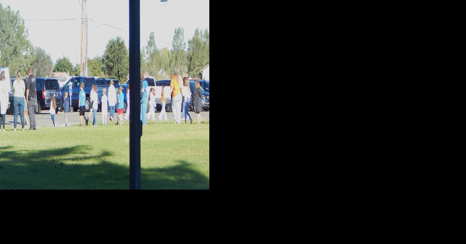 Idaho Liberty Bell visits Harwood Elementary School