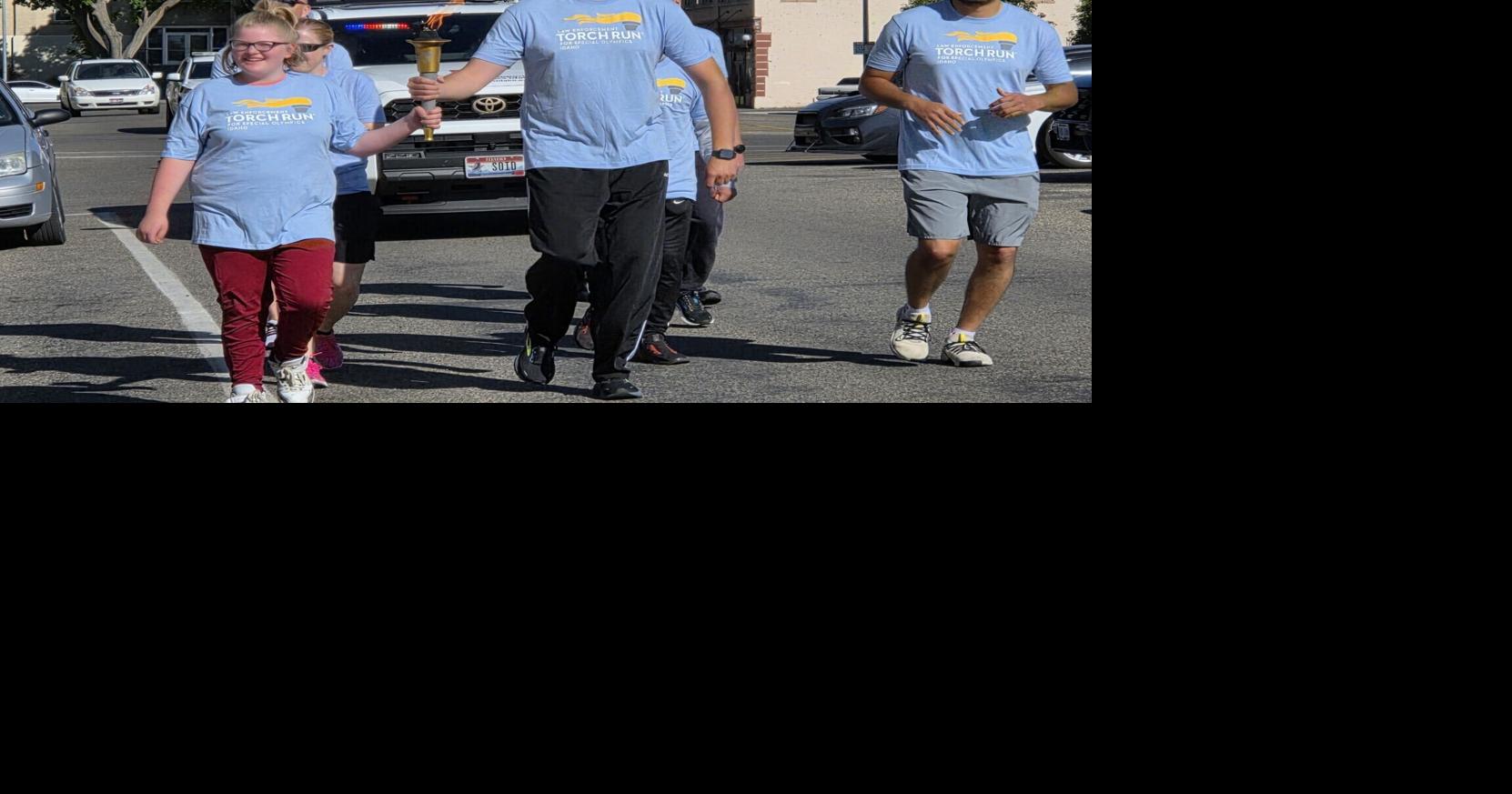 East Idaho police and deputies carry Special Olympics torch ahead of State Summer Games