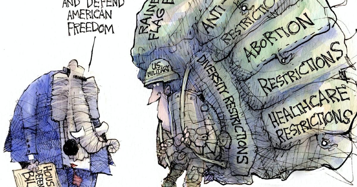 Controllable Load Cartoon CARRYING A HEAVY LOAD | Cartoons | postregister.com
