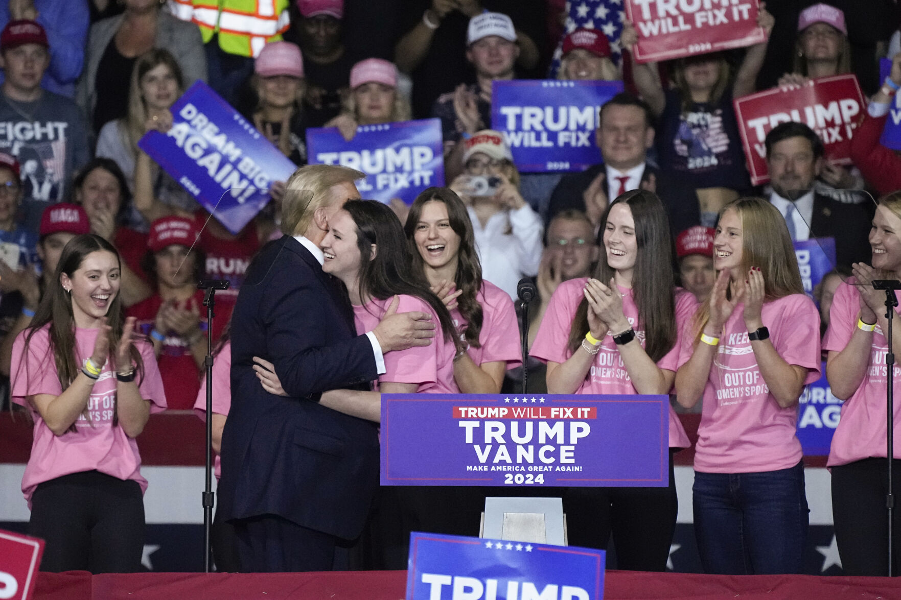 Trump wants to narrow his deficit with women but he's not changing