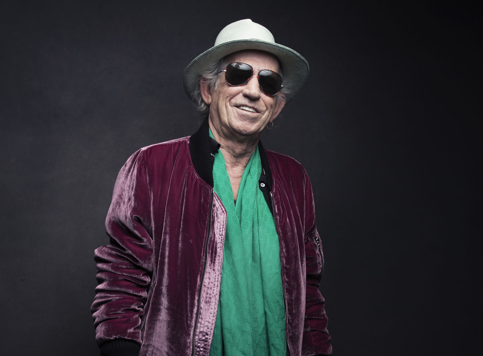 Rolling with it, Keith Richards is chilling in the garden