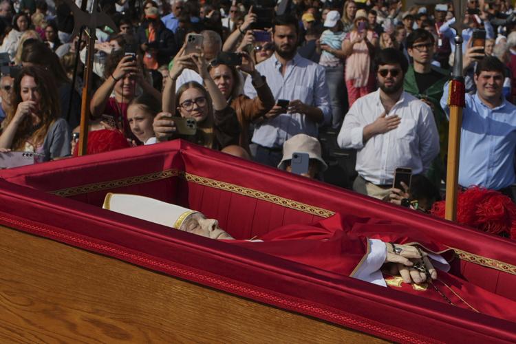 The Latest Pope Francis lies in state at St. Peter's Basilica