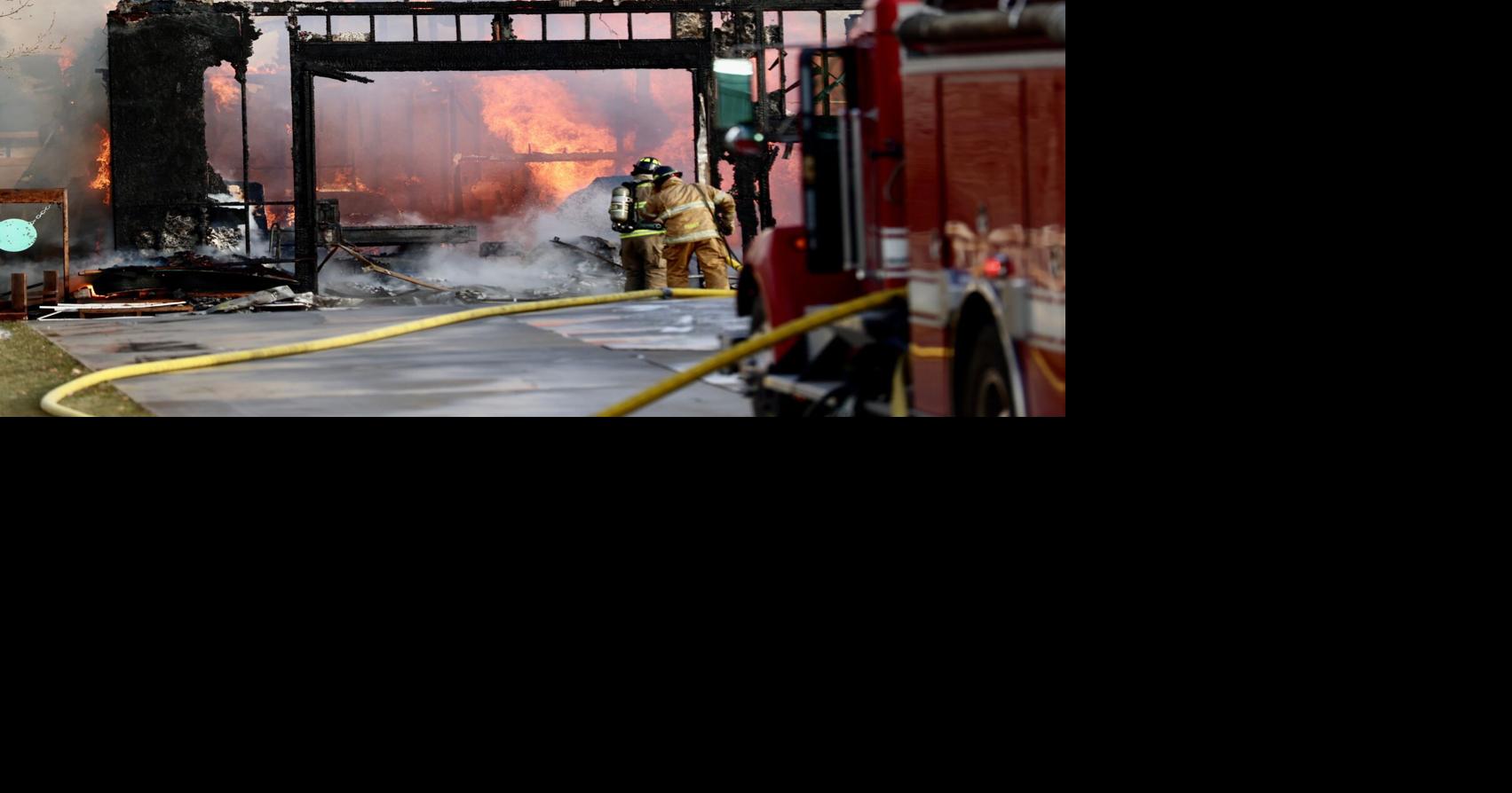 Firefighters from multiple departments battle garage fire north of ...