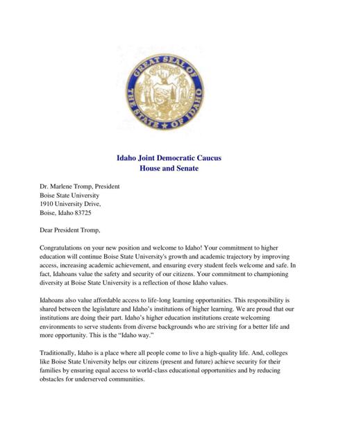 Dems Defend Boise State University Diversity Programs Education Postregister Com