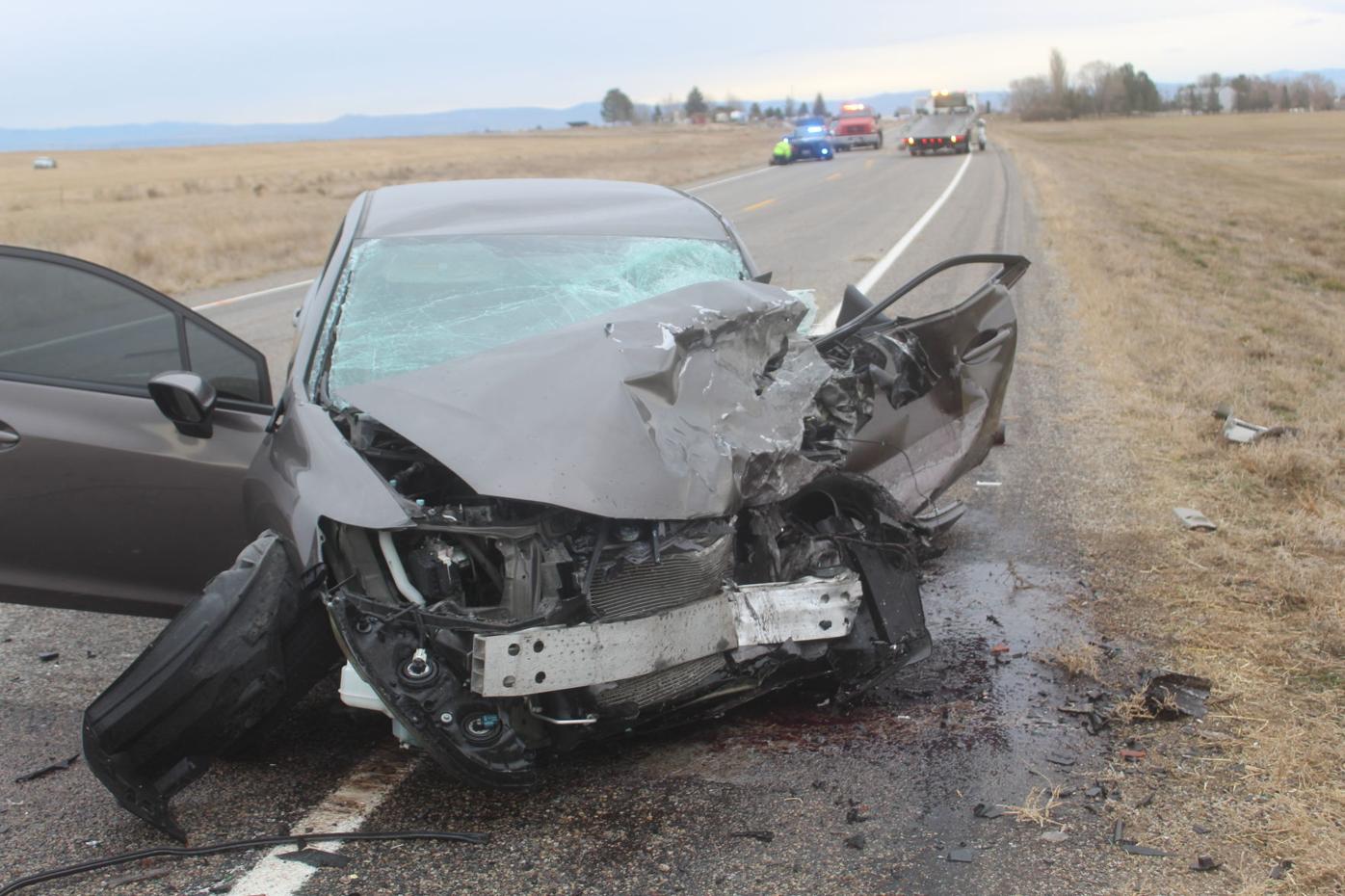 Two car collision on Highway 26, Monday morning